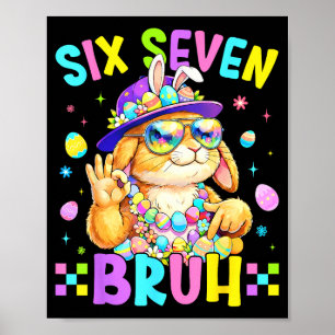 Poster 67 Seis Sete Bruh Bunny Para Crianças Meninas Meni