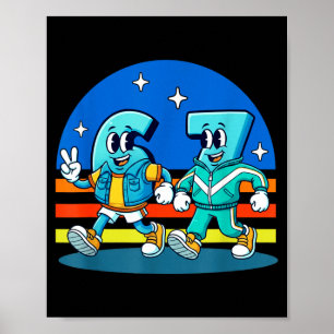 Poster 67 Seis Sete Design Divertido Meme Engraçado Crian