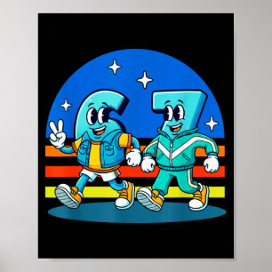 Poster 67 Seis Sete Design Divertido Meme Kids Escola