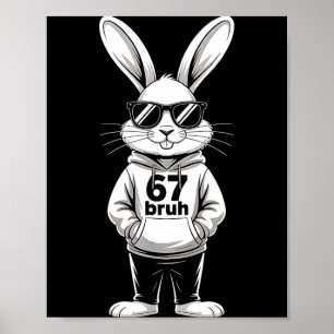 Poster 67 seis sete meme 6 7 engraçado dia de páscoa para