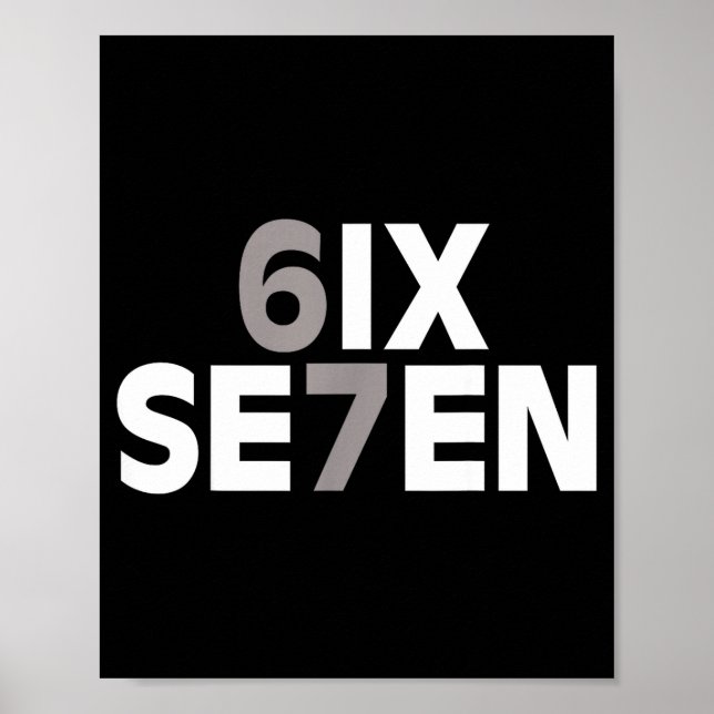 Poster 67 Seis Sete Meme Engraçado Gíria Gen Alpha Adoles (Frente)