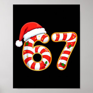 Poster 67 Seis Sete Meme Gen Alfa Gíria Natal Divertido