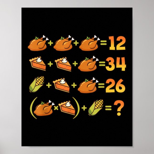 Poster 67 Seis Sete Meme Matemática Equação de Ação de Gr (Frente)
