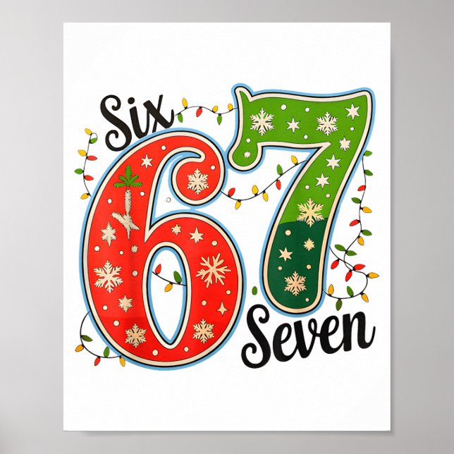 Poster 67 Seis Sete Natal Meme Engraçado 67 Casais Chris (Frente)