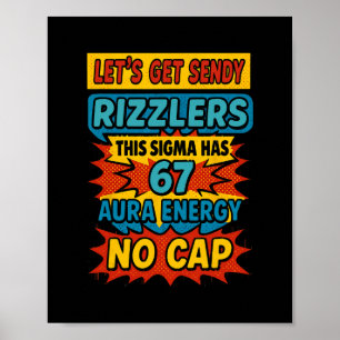 Poster 67 Seis Sete Obtenha Design de Meme Sendy Engraçad