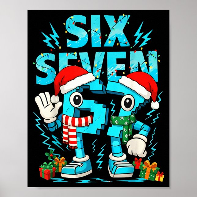 Poster 67 Six Seven 6-7 - Funny Italian Brainrot Kids Gam (Frente)