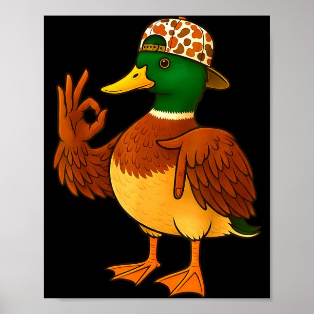 Poster 67 Six Seven Meme Camo Mallard Duck Hunting Boys M (Frente)