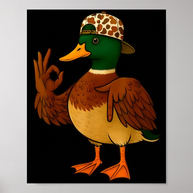 Poster 67 Six Seven Meme Mallard Duck Hunting Season Boy  (Frente)