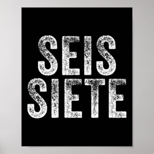 Poster 67 Six Seven Seis Siete Natal Brainrot Espanhol