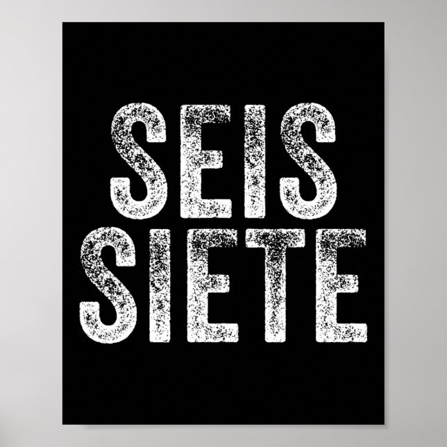Poster 67 Six Seven Seis Siete Natal Brainrot Espanhol (Frente)