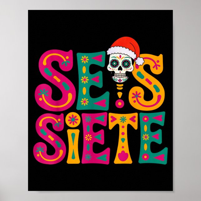 Poster 67 Six Seven Spanieacher Bilingual Seis Siete Chri (Frente)