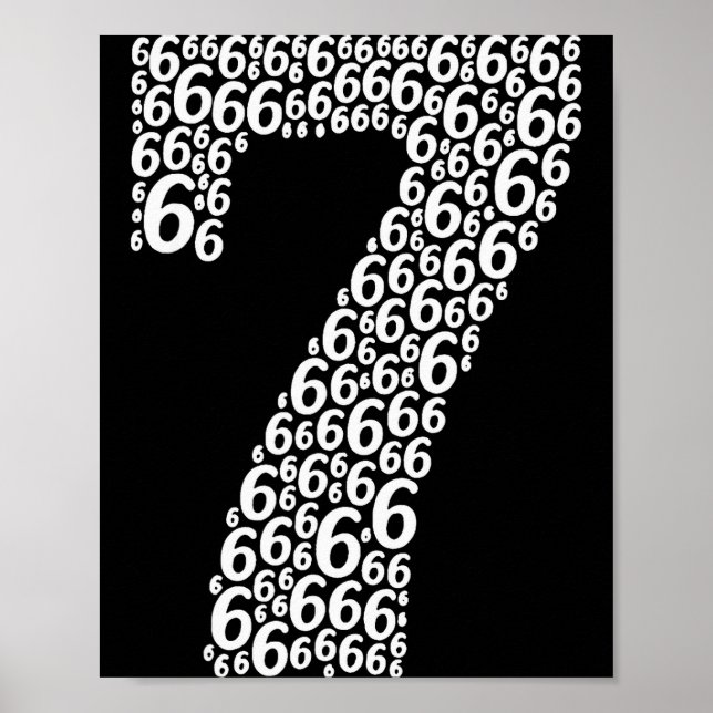 Poster 67 Sixty Seven Fantasia de Halloween Piada Meme  (Frente)