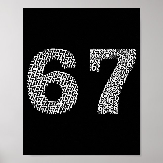 Poster 67 Sixty Seven Halloween Costume Design Funny 6 7  (Frente)