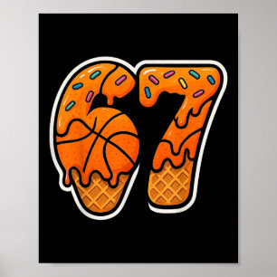 Poster 67 Sorvete Drip Basquete Six Seven Meme Cesta