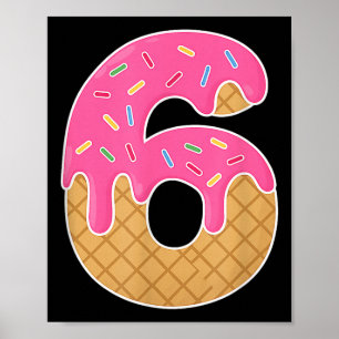 Poster 67 Sorvete Drip Meme Engraçado 6 7 Fantasia de Hal