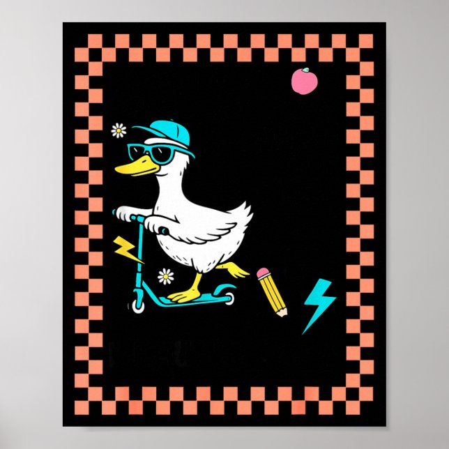 Poster 67 Teacher Why Was 6 Afraid Of 7 Because 7 8 9 Six (Frente)