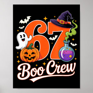 Poster 67 tripulação boo fantasma bruxa abóbora engraçado