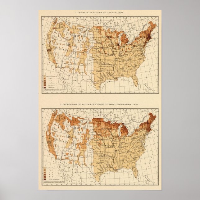 Pôster 68 nativos do Canadá 1900 (Frente)