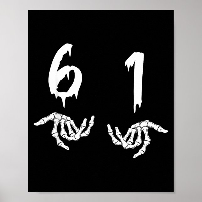 Poster 6 1 Six Swan Funny New Slang Six One 61  (Frente)