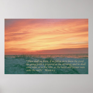 Pôster 6:3 de Hosea