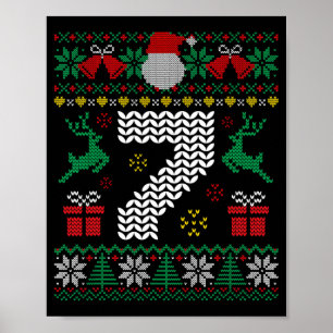 Poster 6 7 67 Meme Seis Sete Natal Engraçado Par Feio de