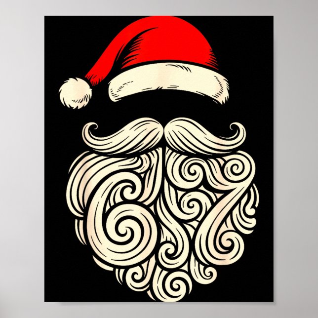 Poster 6 7 Christmas 67 Santa Six Seven Christmas Boys Te (Frente)