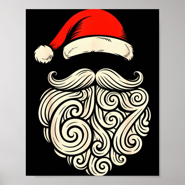 Poster 6 7 Christmas 67 Santa Six Seven Christmas Boys Te (Frente)