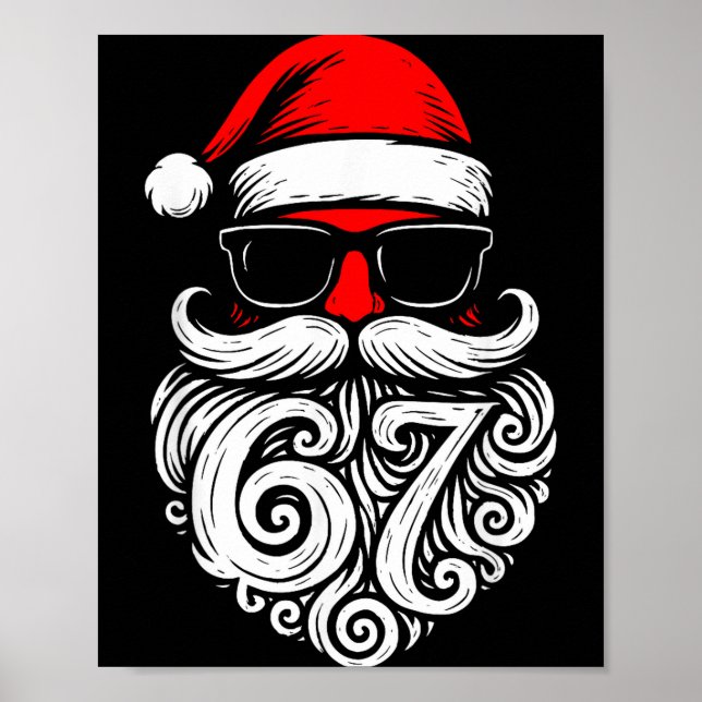 Poster 6 7 Christmas 67 Santa Six Seven Christmas Boys Te (Frente)