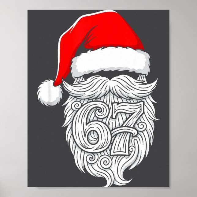 Poster 6 7 Christmas 67 Santa Six Seven Christmas Boys Te (Frente)