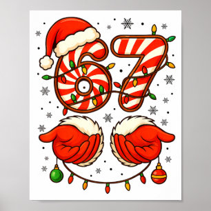 Poster 6-7 Esquadrão de Natal Engraçado 67 Seis Sete Meme