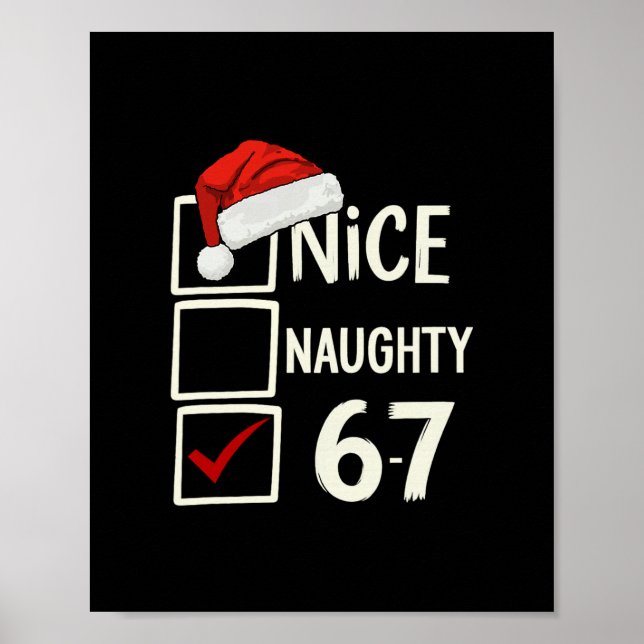 Poster 6-7 Fantasia Meme Legal Travesso 67 Natal Cérebro  (Frente)