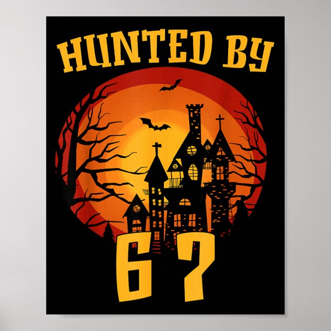 Poster 6 7 halloween 67 meme seis sete assombrado gen alp (Frente)