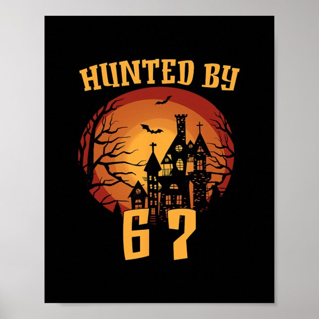 Poster 6 7 Halloween 67 Meme Seis Sete General Assombrado (Frente)
