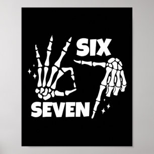 Poster 6 7 Meme Esqueleto Engraçado Mãos Halloween Casais