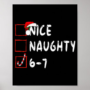 Poster 6-7 Meme Legal Travesso 67 Natal Divertido Gráfico
