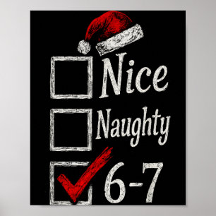 Poster 6-7 Meme Legal Travesso 67 Natal Rotação Cerebral
