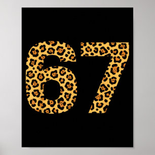 Poster 6-7 Meme Leopardo Guepardo Legal Seis-sete Diverti