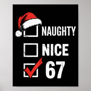 Poster 6-7 Meme Natal Malvado Bom 67 Seis Sete Divertido