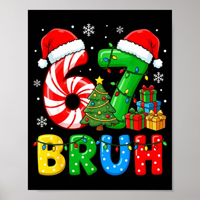 Poster 6 7 Pajamas Six Seven Matching Ugly Christmas 67 G (Frente)