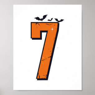 Poster 6 7 Seis Sete Meme Casal Fantasia de Halloween Com