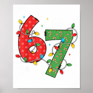 Poster 6 7 Seis Sete Meme Luzes de Natal Cana de Açúcar N