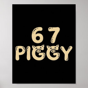 Poster 6 7 Trump Silencioso Porco Engraçado Meme Político