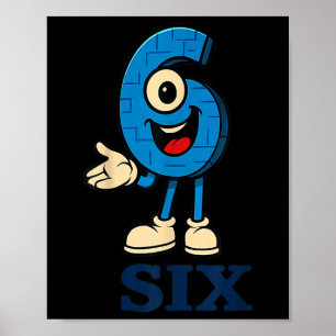 Poster 6 Brainrot 67 Seis Sete 6 7 Meme Personalizado