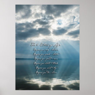 Poster 6 Ética da Vida com o pôr do sol no lago
