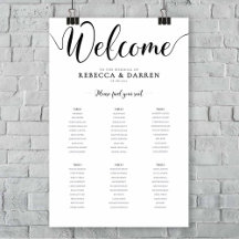 6 Gráfico de Assentos de Casamento de Mesa