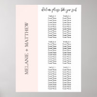 6 MESA | Gráfico de Casamentos Modernos Elegantes