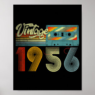 Poster 70 Anos de Idade Antigo 1956 Cette Fita Aniversári