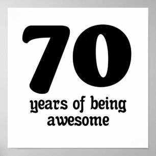 Poster 70 anos de ser incrível