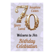 70 Birthday Elegant Party