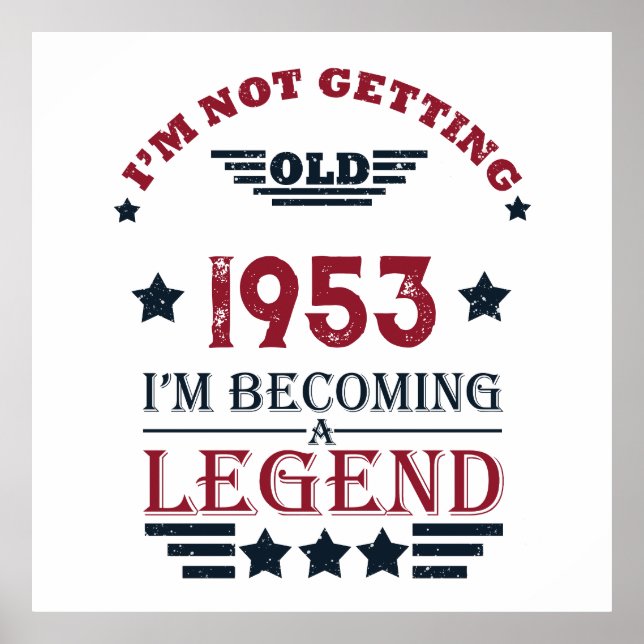 Poster 70 de aniversário personalizado (Frente)